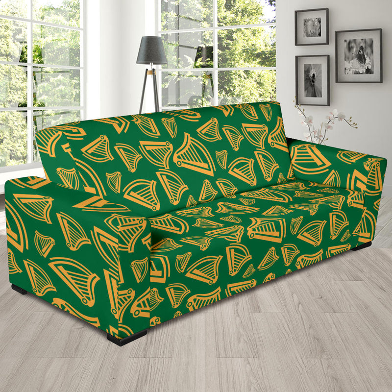 Harp Pattern Print Design 03 Sofa Slipcover