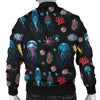 Jellyfish Underwater Print Men Bomber Jacket