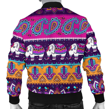 Boho Indian Style Pattern Men Bomber Jacket