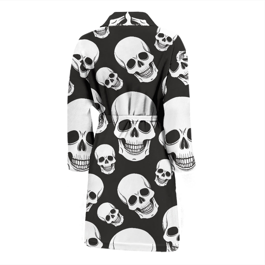 Skull Print Design LKS301 Men Bathrobe