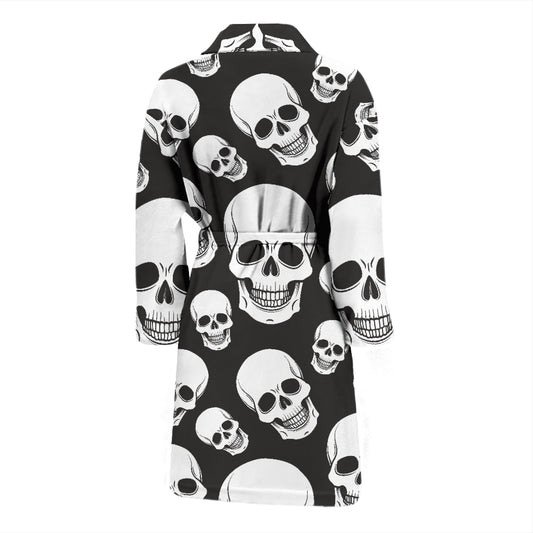 Skull Print Design LKS301 Men Bathrobe