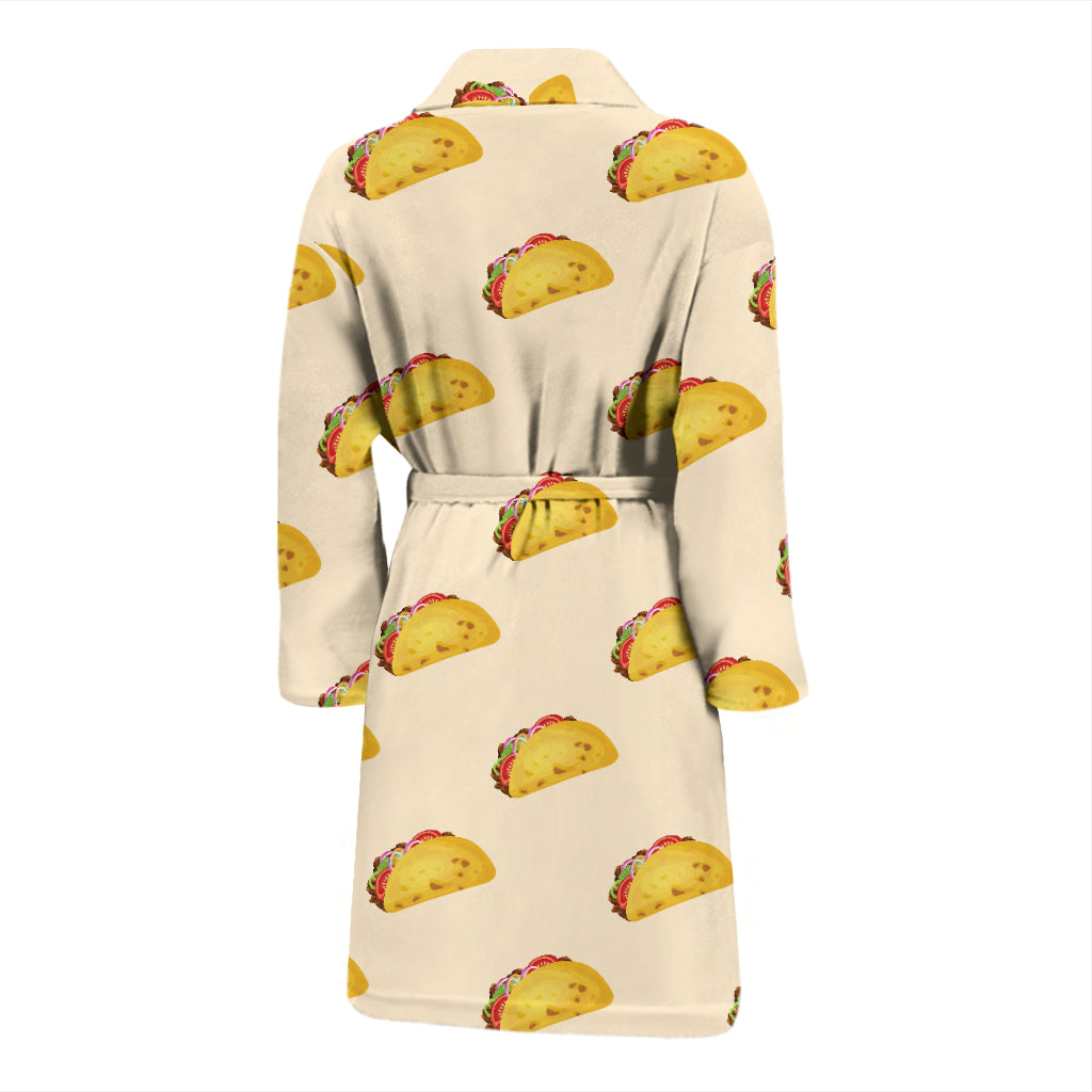 Taco Print Design LKS302 Men Bathrobe