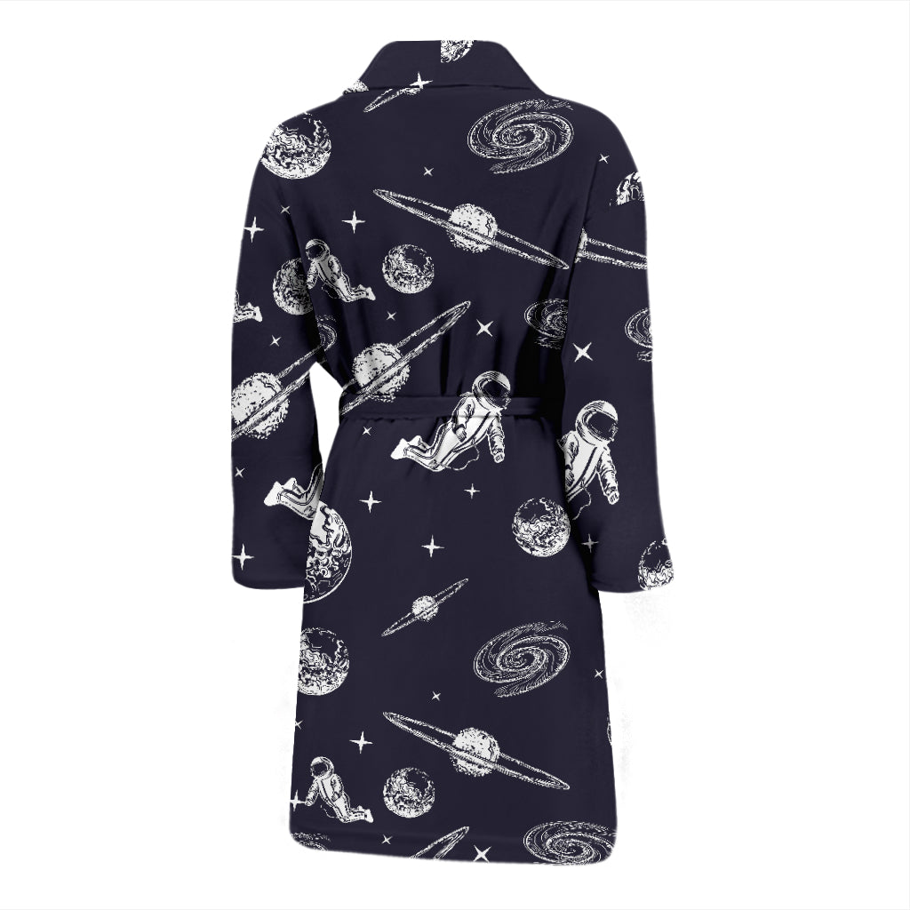 Space Astronaut Print Design LKS302 Men Bathrobe