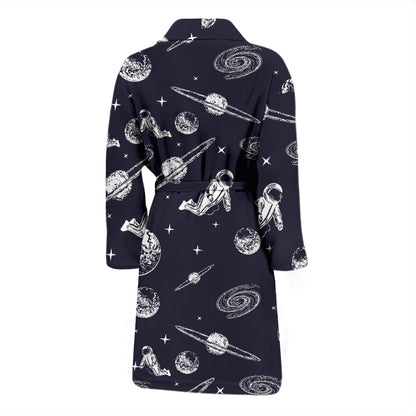 Space Astronaut Print Design LKS302 Men Bathrobe