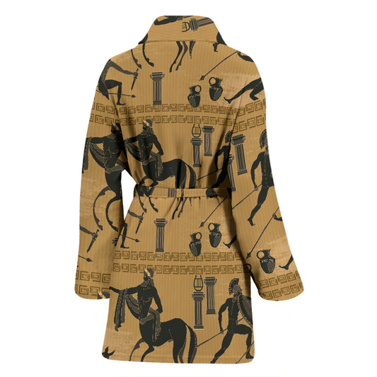 Ancient Greek Statue Print Design LKS304 Women Bathrobe