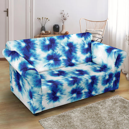 Tie Dye Blue Print Design LKS305 Loveseat Couch Slipcover