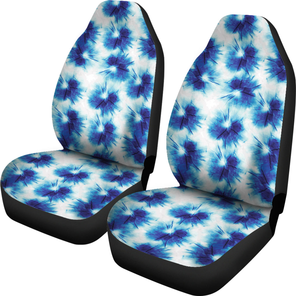 Tie Dye Blue Print Design LKS305 Car Seat Covers