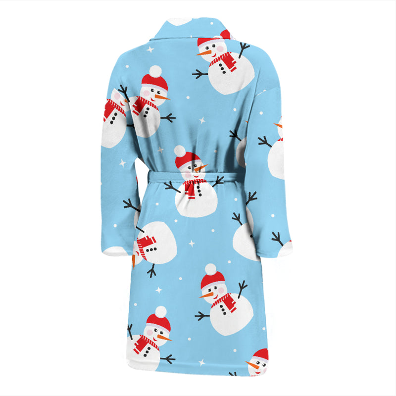 Snowman Print Design LKS305 Men Bathrobe