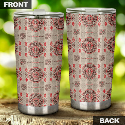 Calendar Aztec Print Pattern Tumbler
