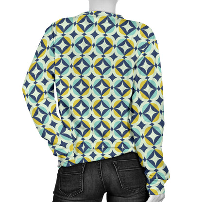Swedish Design Pattern Women Long Sleeve Sweatshirt