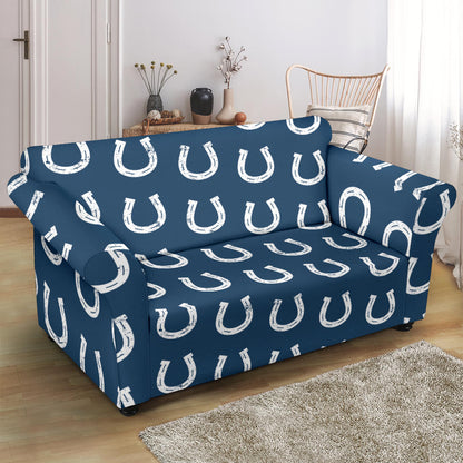 Horseshoe Print Design LKS301 Loveseat Couch Slipcover