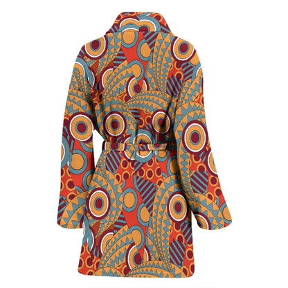 African Pattern Print Design 06 Women Bathrobe