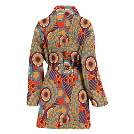 African Pattern Print Design 06 Women Bathrobe