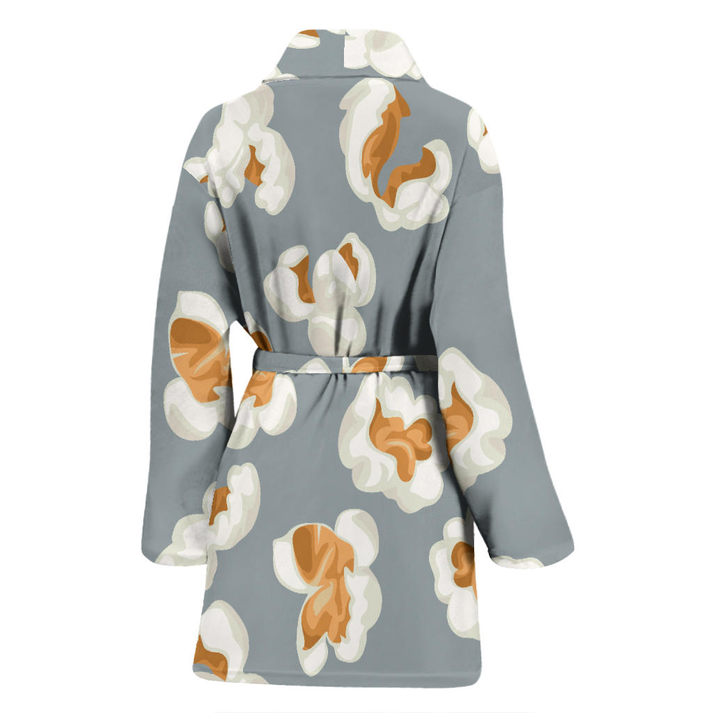 Popcorn Pattern Print Design A05 Women Bathrobe