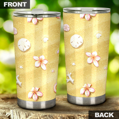 Beach Theme Print Tumbler