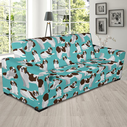 St Bernards Print Design LKS302 Sofa Slipcover