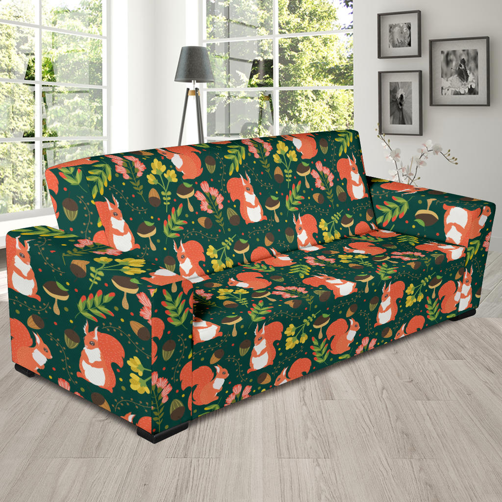 Squirrel Print Design LKS302 Sofa Slipcover
