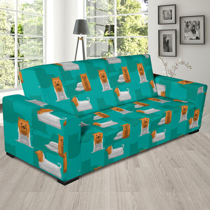 Silky Terriers Print Design LKS301 Sofa Slipcover