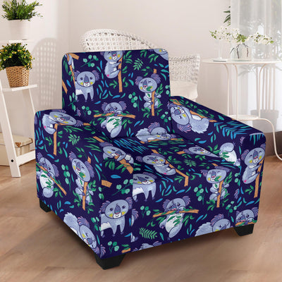 Koala Themed Design Print Armchair Slipcover