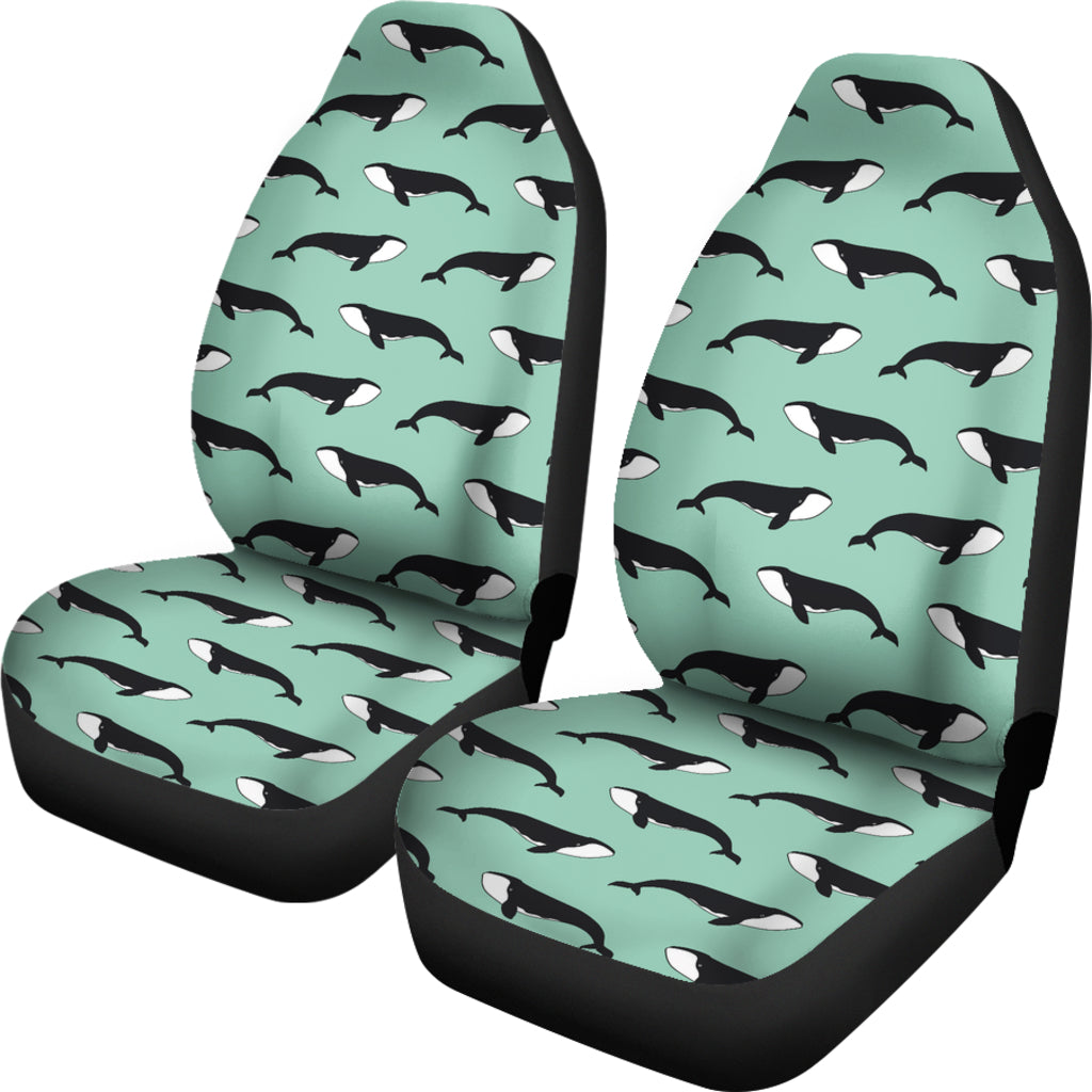 Whale Print Design LKS307 Car Seat Covers