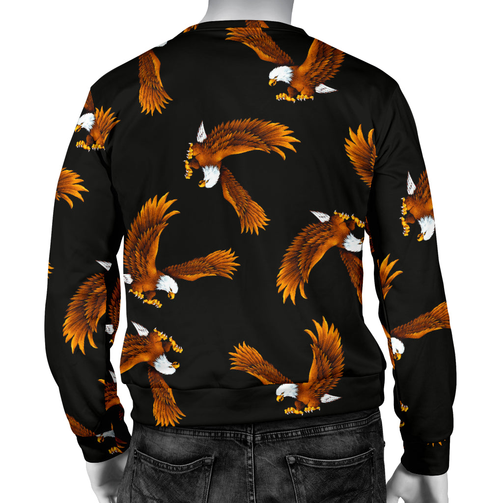 Eagles Print Pattern Men Long Sleeve Sweatshirt