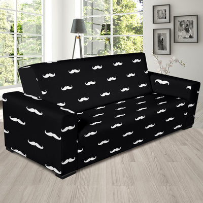 Mustache Pattern Print Design A04 Sofa Slipcover