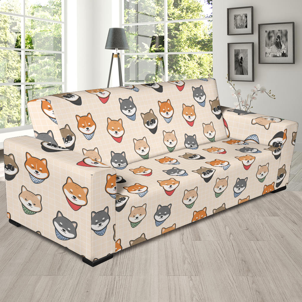 Shiba Inu Print Design LKS3010 Sofa Slipcover