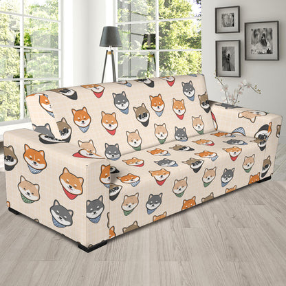 Shiba Inu Print Design LKS3010 Sofa Slipcover
