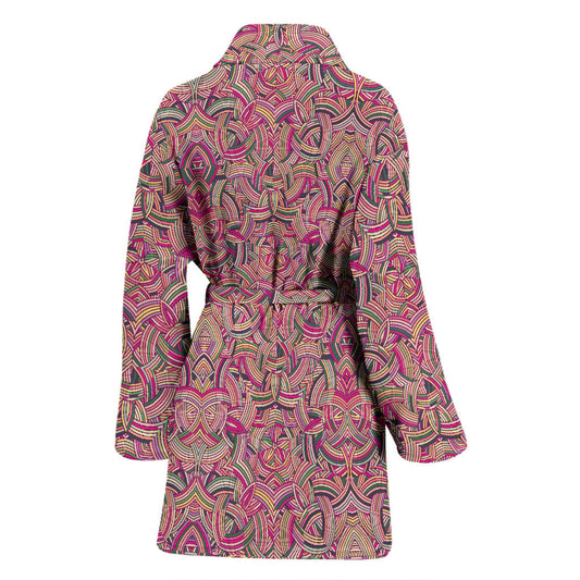 Celtic Pattern Print Design 04 Women Bathrobe