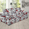 Acting Mask Pattern Print Design 01 Sofa Slipcover