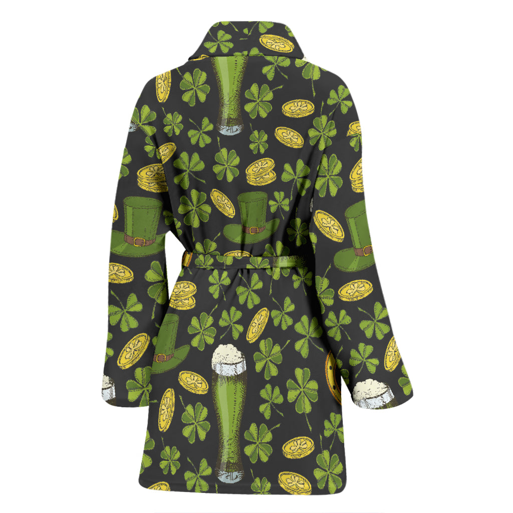 St Patricks Day Print Design LKS307 Women Bathrobe