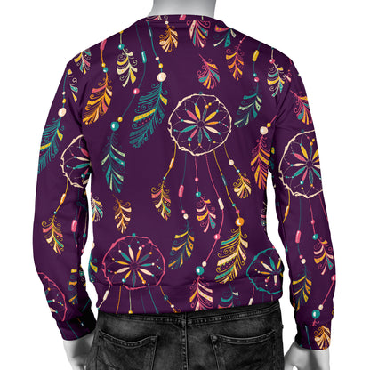 Dream Catcher Boho Design Men Long Sleeve Sweatshirt