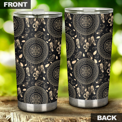 Dream Catcher Mandala Boho Moon Tumbler