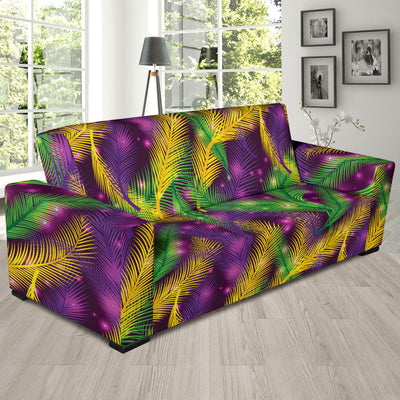 Mardi Gras Pattern Print Design 09 Sofa Slipcover