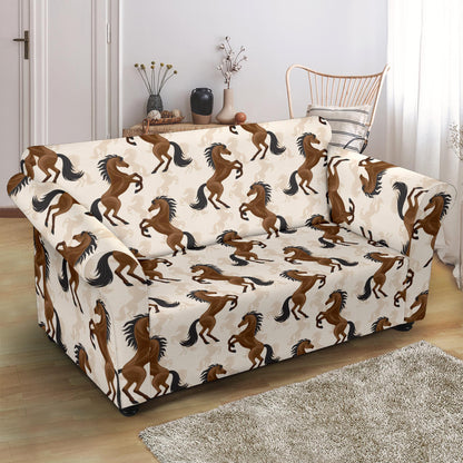 Horse Print Design LKS308 Loveseat Couch Slipcover