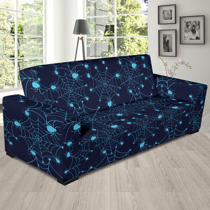 Spider Web Blue Print Design LKS304 Sofa Slipcover