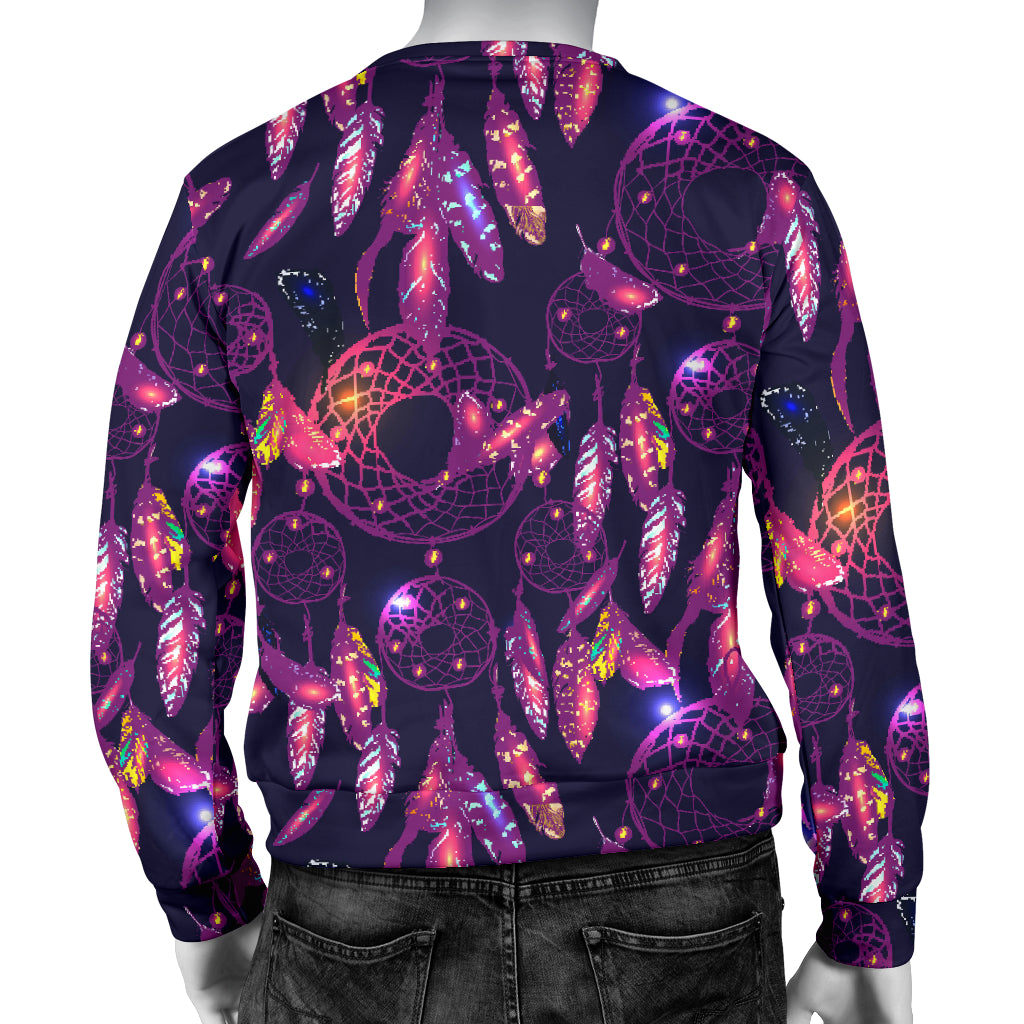 Dream catcher neon Men Long Sleeve Sweatshirt