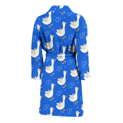 Goose Print Design LKS402 Men Bathrobe