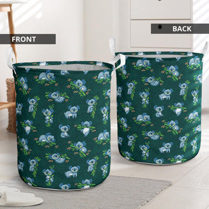 Koala Blue Design Print Laundry Basket