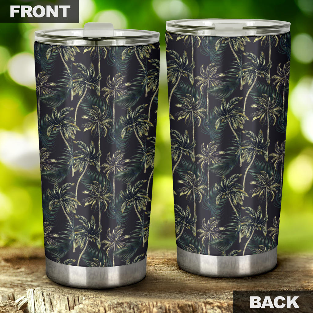 Palm Tree Background Design Print Tumbler