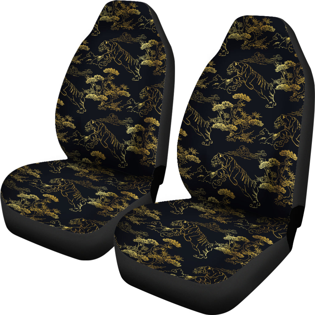 Tiger Japan Style Print Design LKS305 Car Seat Covers
