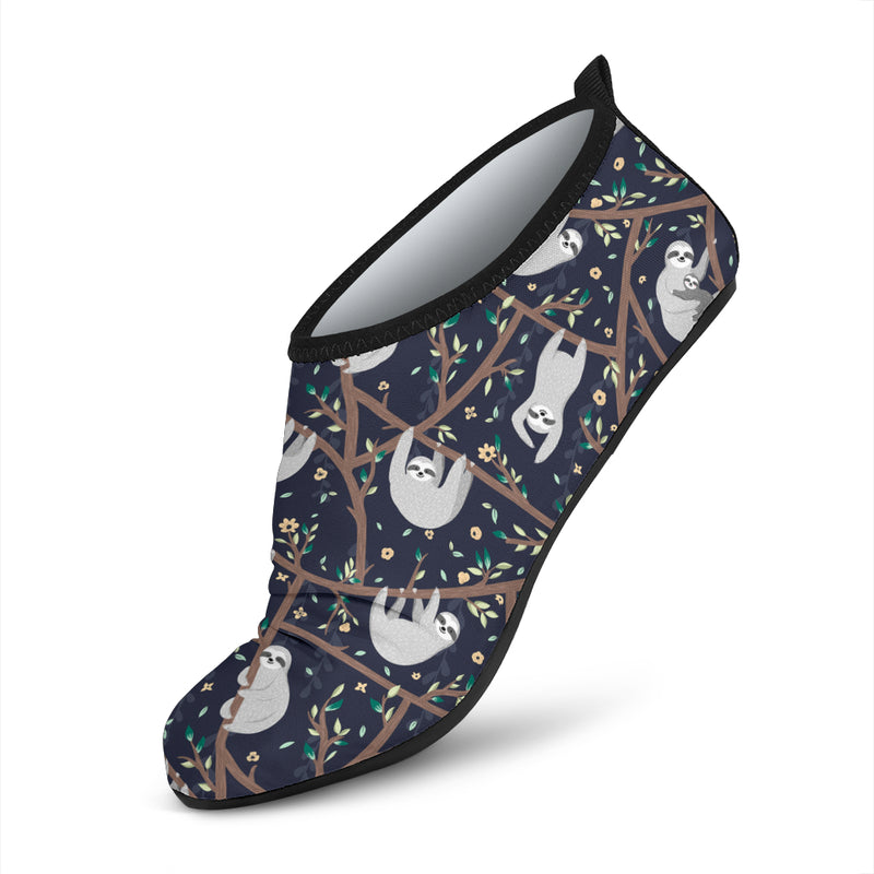 Sloth Happy Design Themed Print Aqua Water Shoes