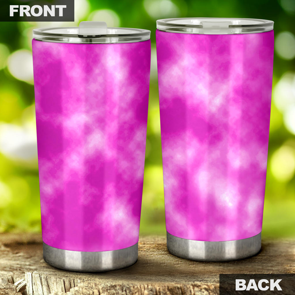 Tie Dye Pink Design Print Tumbler