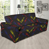 Electric Guitar Pattern Print Design 03 Sofa Slipcover