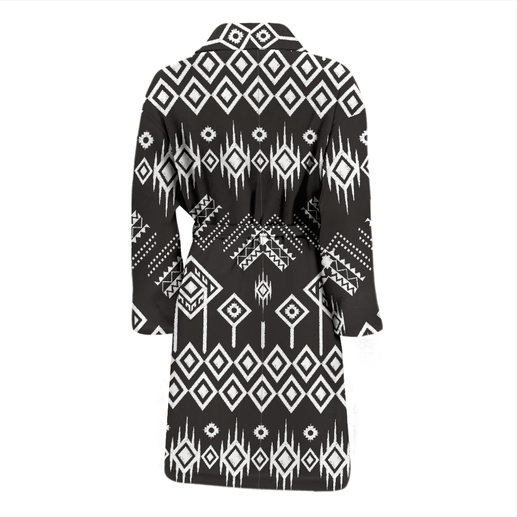 Tribal Pattern Print Design LKS304 Men Bathrobe