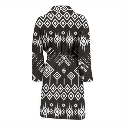 Tribal Pattern Print Design LKS304 Men Bathrobe