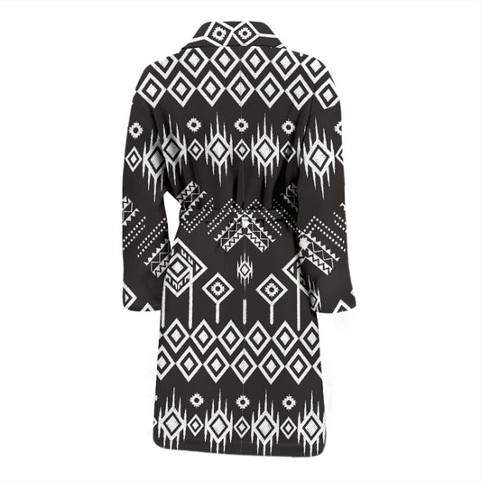 Tribal Pattern Print Design LKS304 Men Bathrobe