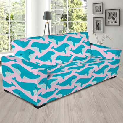 Whale Print Design LKS302 Sofa Slipcover
