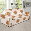 Pancake Pattern Print Design A01 Sofa Slipcover