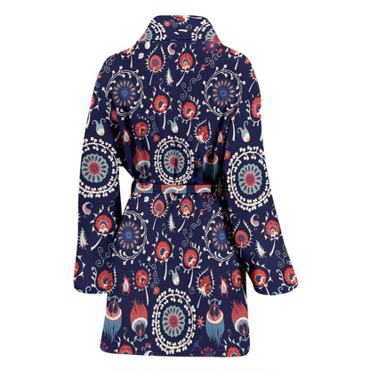 Suzani Print Design LKS305 Women Bathrobe